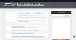 Desktop Screenshot of la-chronique-agora.com